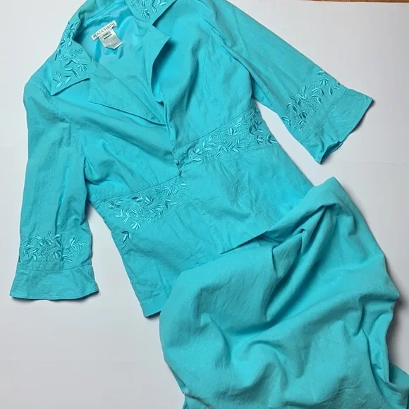knee length dresses for ladies Shari Linen Dress